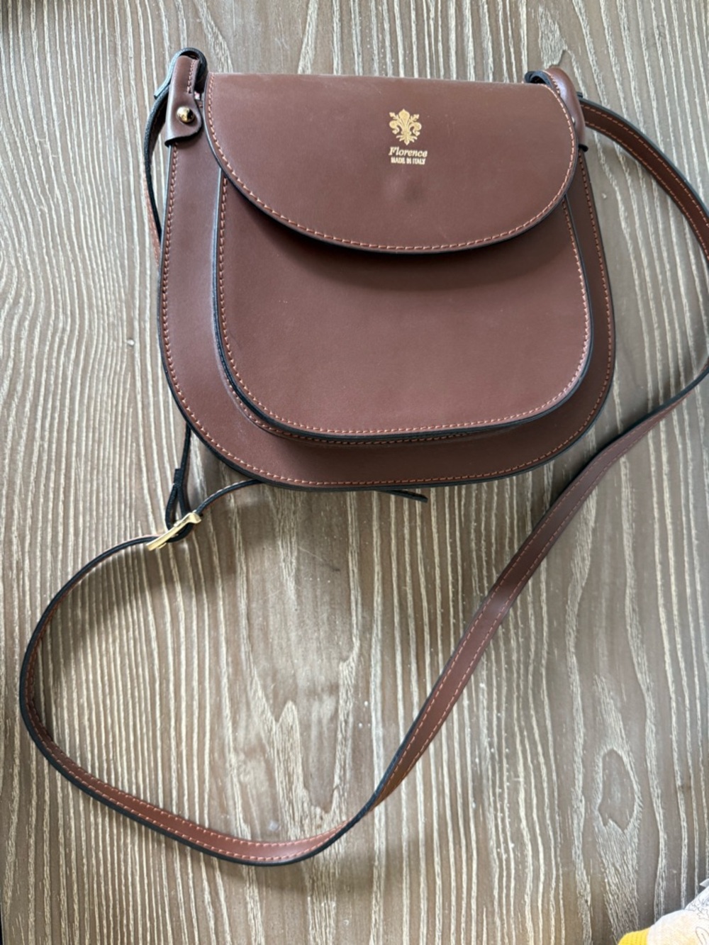 Brown Leather Crossbody Bag